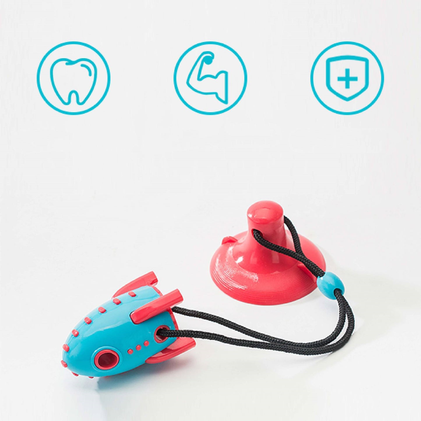 Rocket Dog Toys Leaking Food Dog Bite Toys Bite-resistant Pet Toys Purrfect Pawz