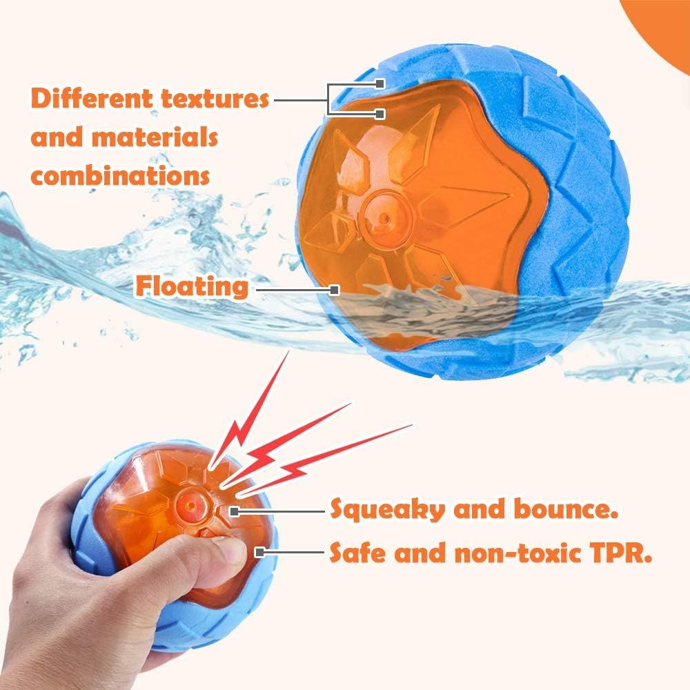 Dog Squeaky Toys Pool Toys Floating Toys For Interactive Fetch Play Dog Beach Toy Purrfect Pawz