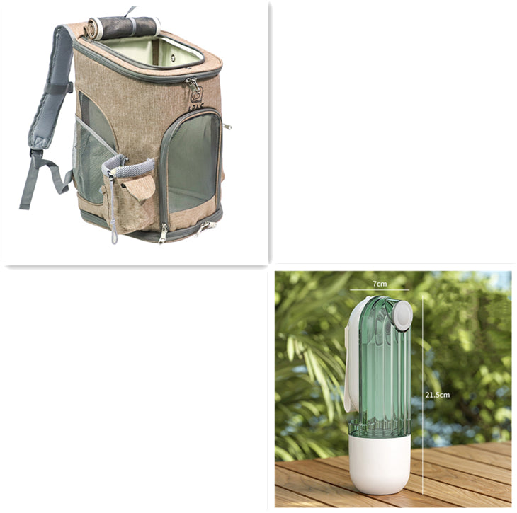 2 In 1 Pet Water Cup Segment Design Green Dog Walking Portable Drinking Cup Dog Feeding Supplies Pet Supplies Dog Walking Water Feeder Pets Products Purrfect Pawz