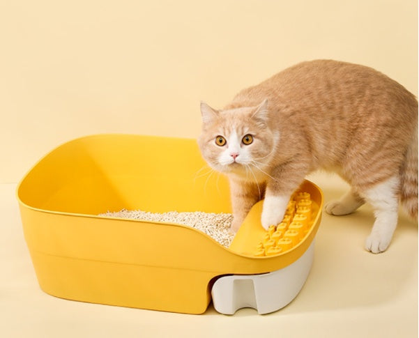 Splash-proof Semi-enclosed Deodorant Kitten Small Sand-proof Kitty Toilet Purrfect Pawz