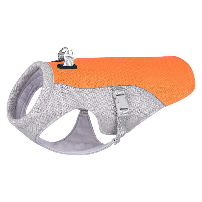 Summer Pet Dog Cooling Vest Heat Resistant Cool Dogs Clothes Breathable Sun-proof Clothing For Small Large Dogs Outdoor Walking Purrfect Pawz