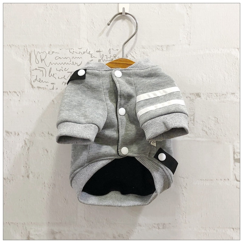 Autumn And Winter New Dog Sleeved Cotton Coat Two Feet Hoodie Pet Clothes Purrfect Pawz