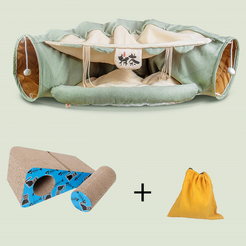 Four Seasons Universal Cat Tunnel Cat Bed Purrfect Pawz
