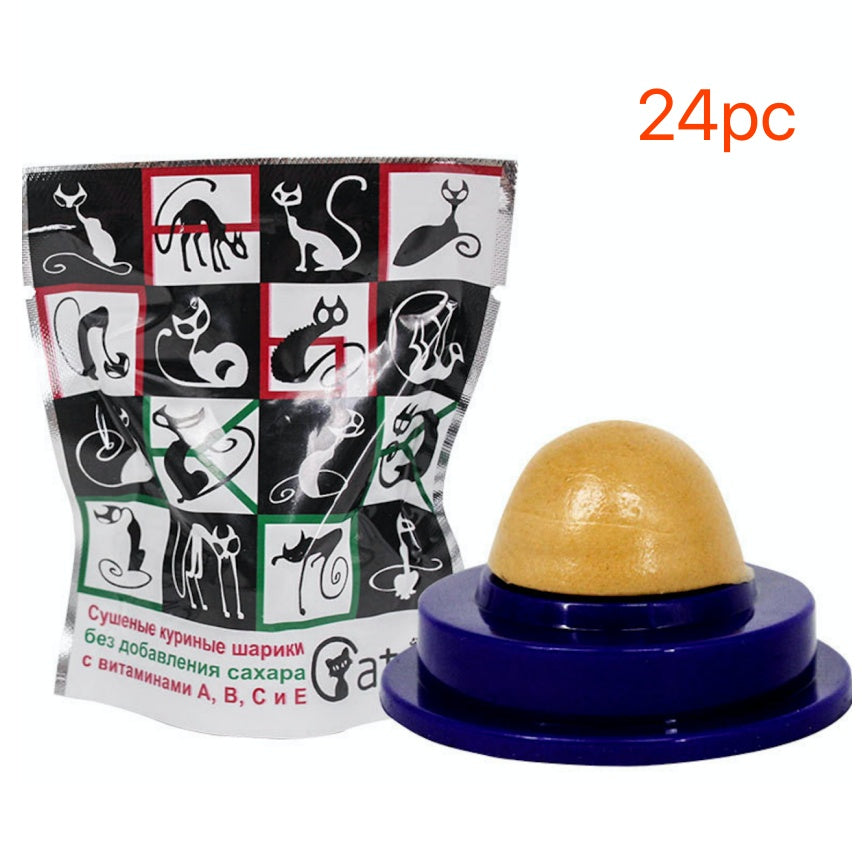 Pet Cat Sugar Energy Ball Lick Toys Catnip Purrfect Pawz