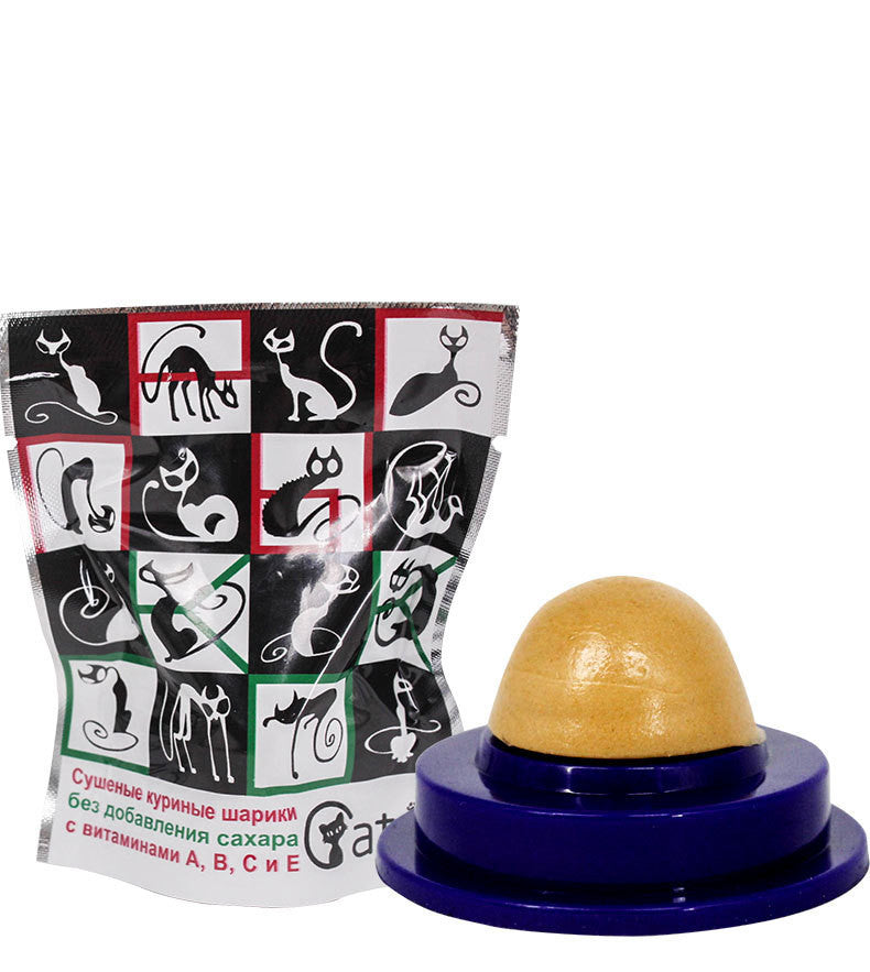 Pet Cat Sugar Energy Ball Lick Toys Catnip Purrfect Pawz