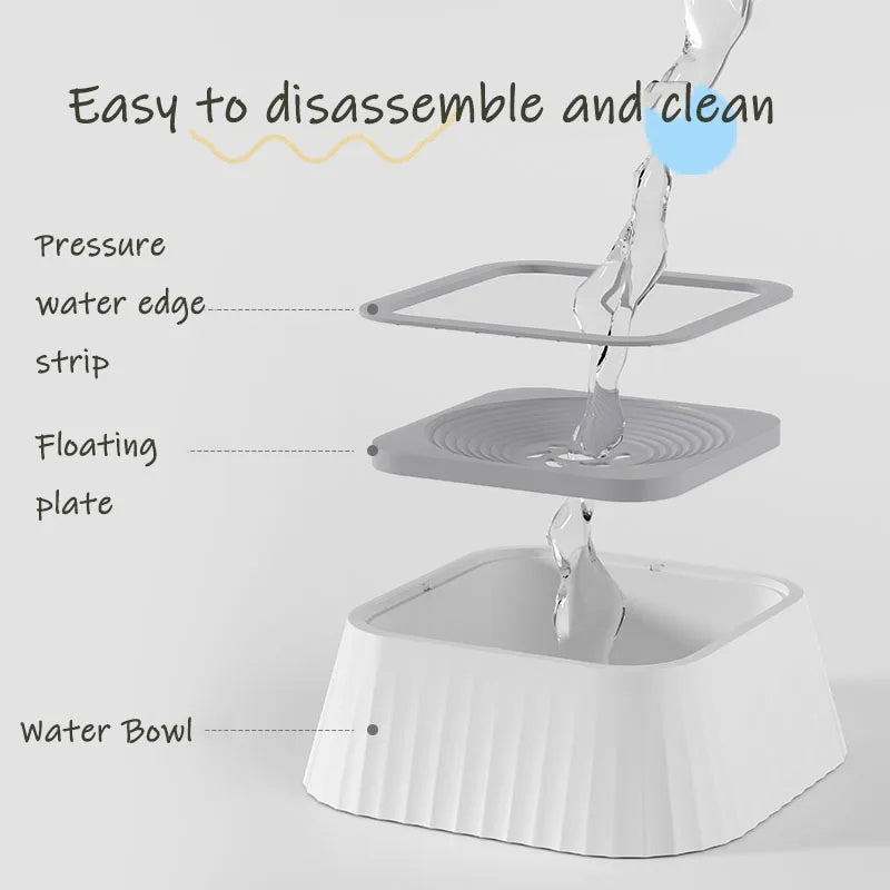 Pets Dog Cat Bowl Floating Bowl Water Drinker Not Wet Mouth Splash Water Portable Dog Bowl Not Sprinkler Pet Drinking Bowl Cup Pet Products Purrfect Pawz