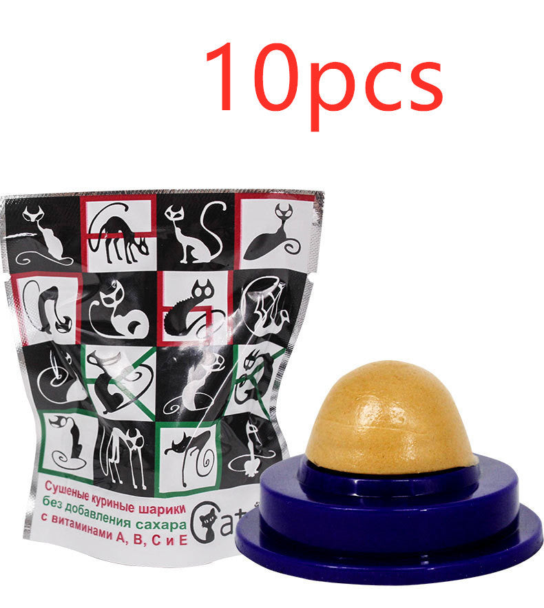 Pet Cat Sugar Energy Ball Lick Toys Catnip Purrfect Pawz