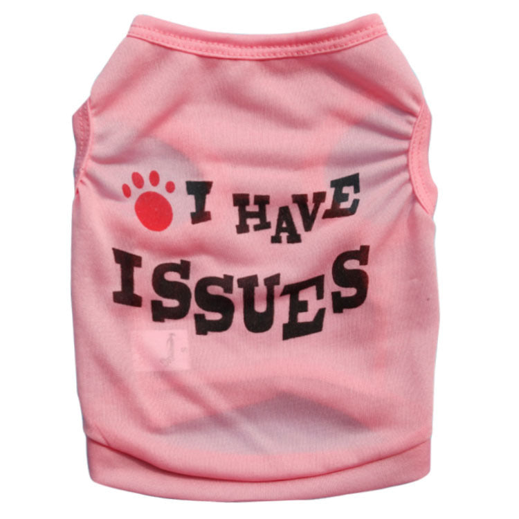 Pet Clothing, Dog Clothes, Polyester Trouble Maker Pet Vest, New Spring And Summer Purrfect Pawz