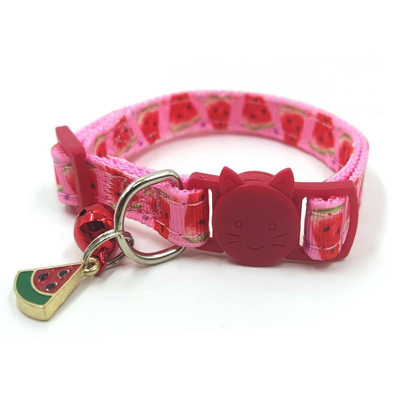 Pet Print Bell Cat Collar Cat Strap Purrfect Pawz