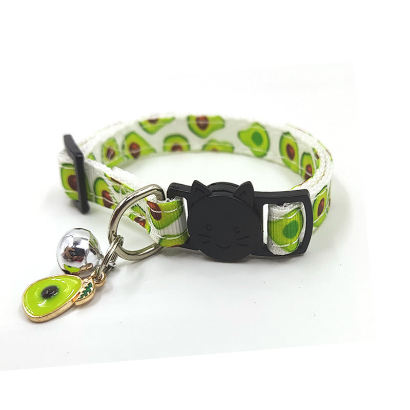 Pet Print Bell Cat Collar Cat Strap Purrfect Pawz