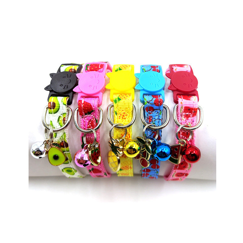 Pet Print Bell Cat Collar Cat Strap Purrfect Pawz
