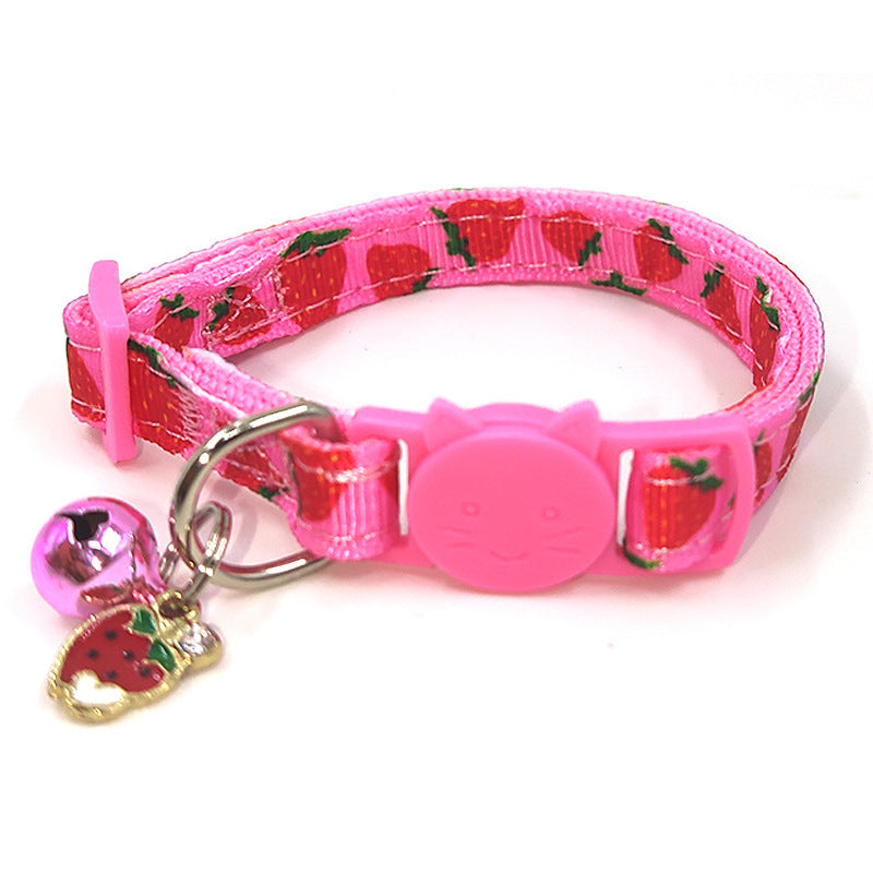Pet Print Bell Cat Collar Cat Strap Purrfect Pawz