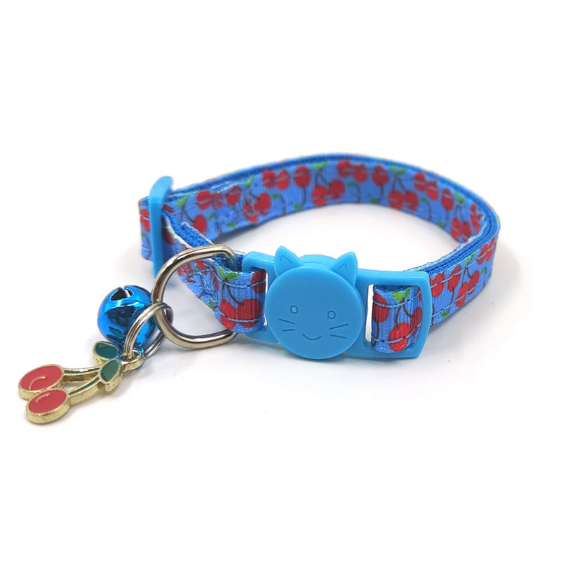 Pet Print Bell Cat Collar Cat Strap Purrfect Pawz