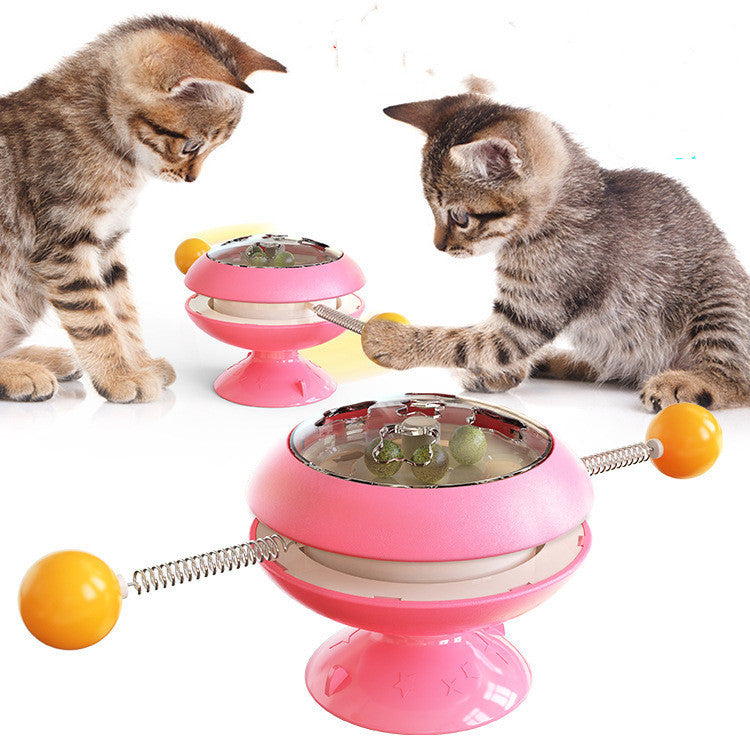 Rotatable Cat Toys Supplies With Catnip Interactive Training Toys For Cats Kitten Cat Accessories Pet Products Purrfect Pawz