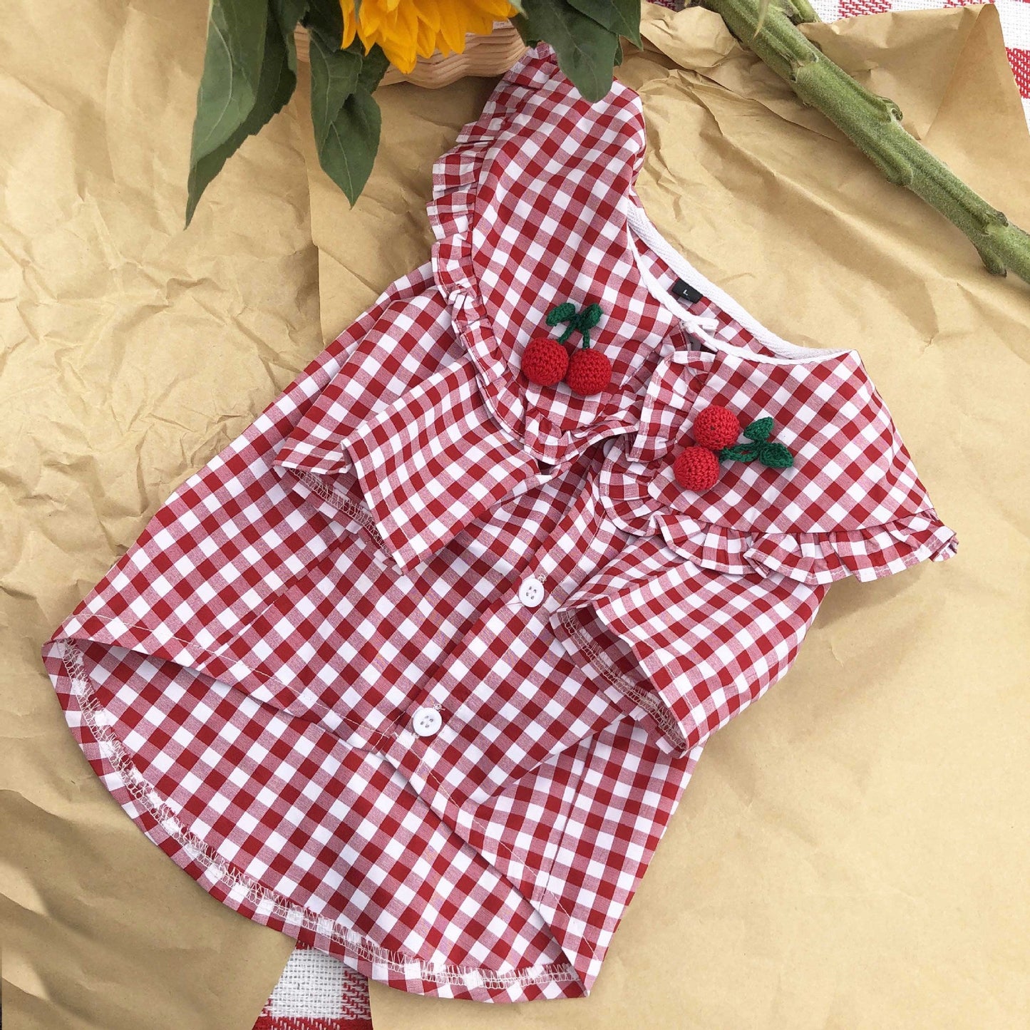 Dog Clothes Small Dog Checkered Shirt Summer Thin Purrfect Pawz