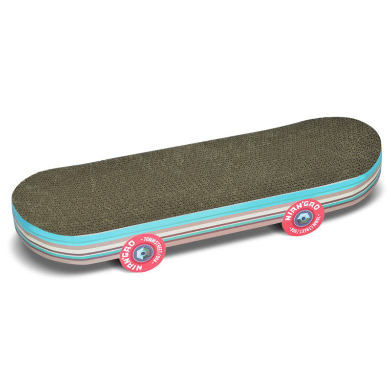 Rice Cake Skateboard Cat Scratching Board Corrugated Small Cat Supplies Cat Toys Purrfect Pawz
