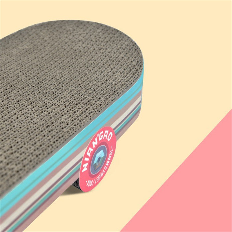Rice Cake Skateboard Cat Scratching Board Corrugated Small Cat Supplies Cat Toys Purrfect Pawz