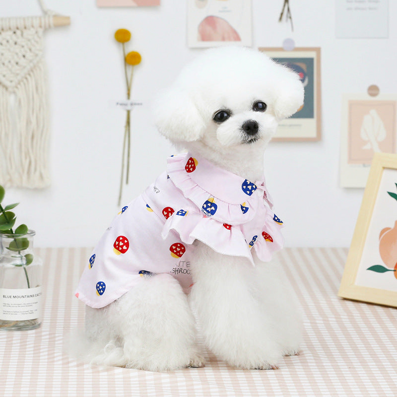 Pet Clothes Puppy Clothes Thin Pet Clothes Teddy Dog Cat Clothes Spring Purrfect Pawz