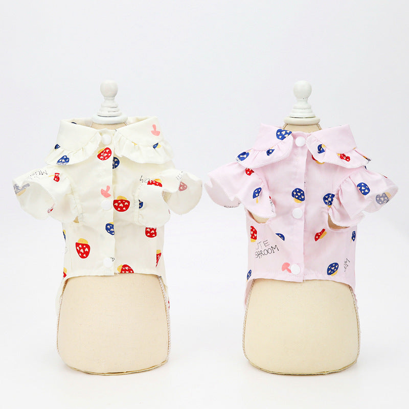 Pet Clothes Puppy Clothes Thin Pet Clothes Teddy Dog Cat Clothes Spring Purrfect Pawz