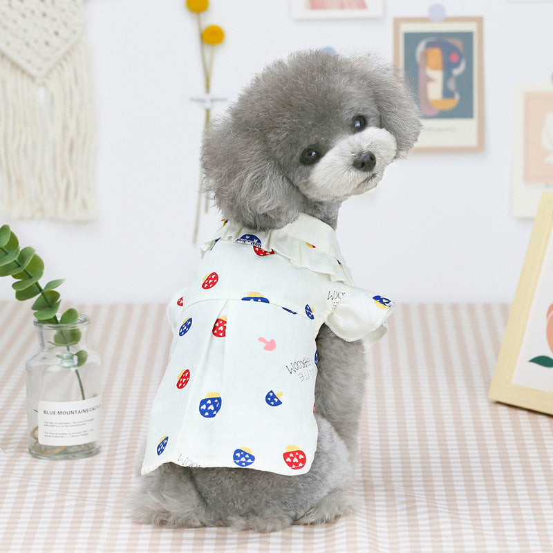 Pet Clothes Puppy Clothes Thin Pet Clothes Teddy Dog Cat Clothes Spring Purrfect Pawz