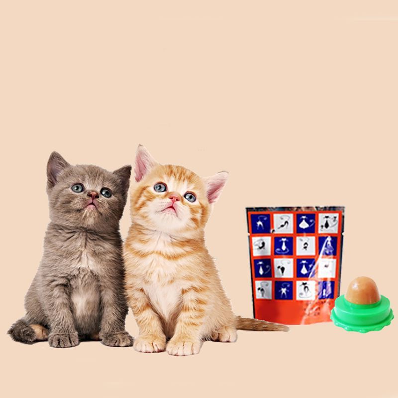 Pet Cat Sugar Energy Ball Lick Toys Catnip Purrfect Pawz