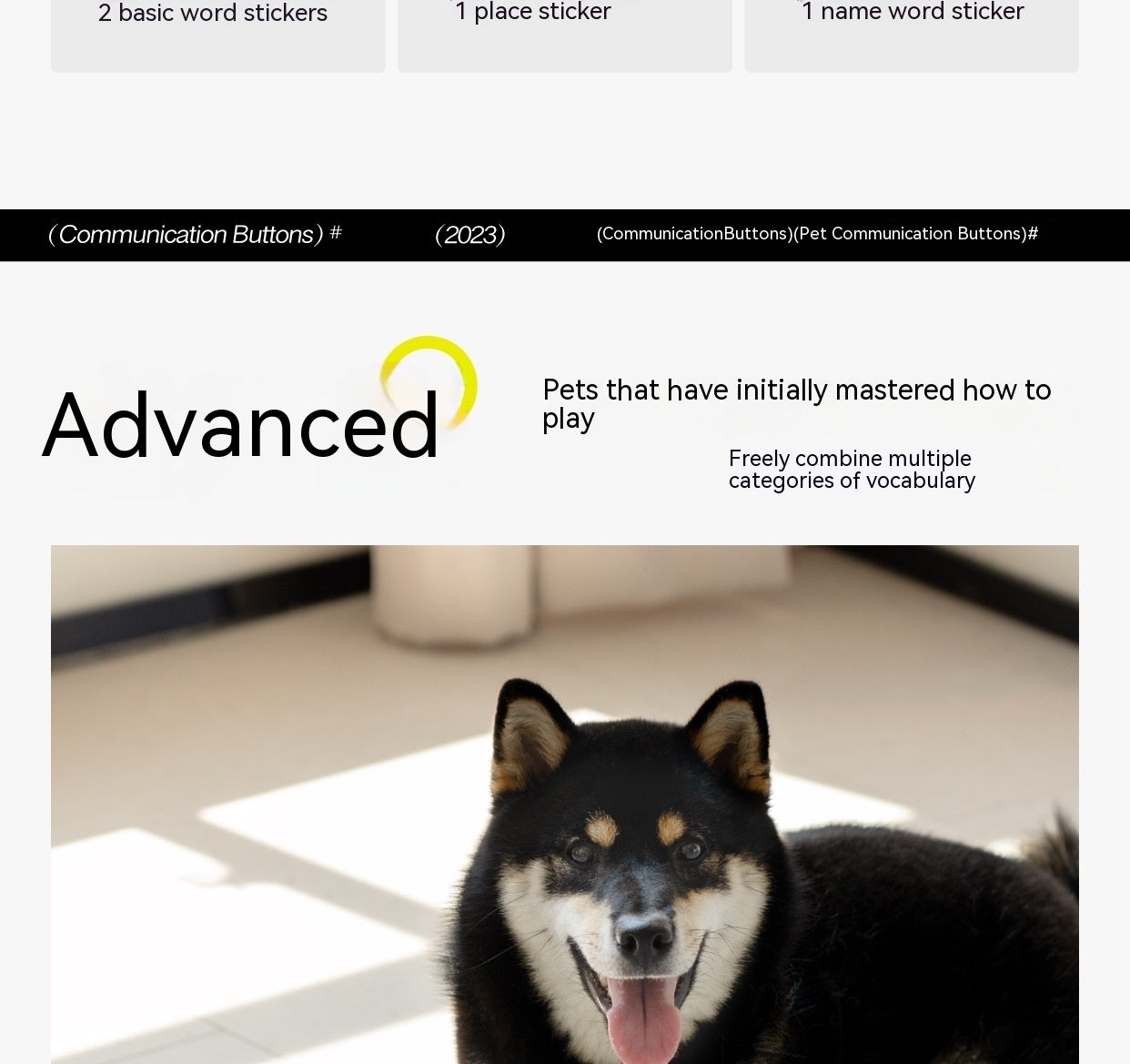 Pet Small Size Ac Cat Voice Stitching Miniature Recording Dog Training Talking Button Purrfect Pawz