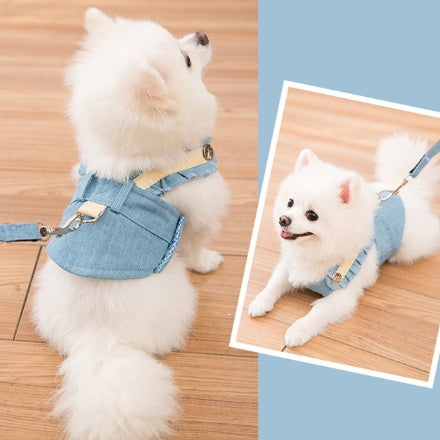 Cute Pet Dog Harness Leash Set Purrfect Pawz