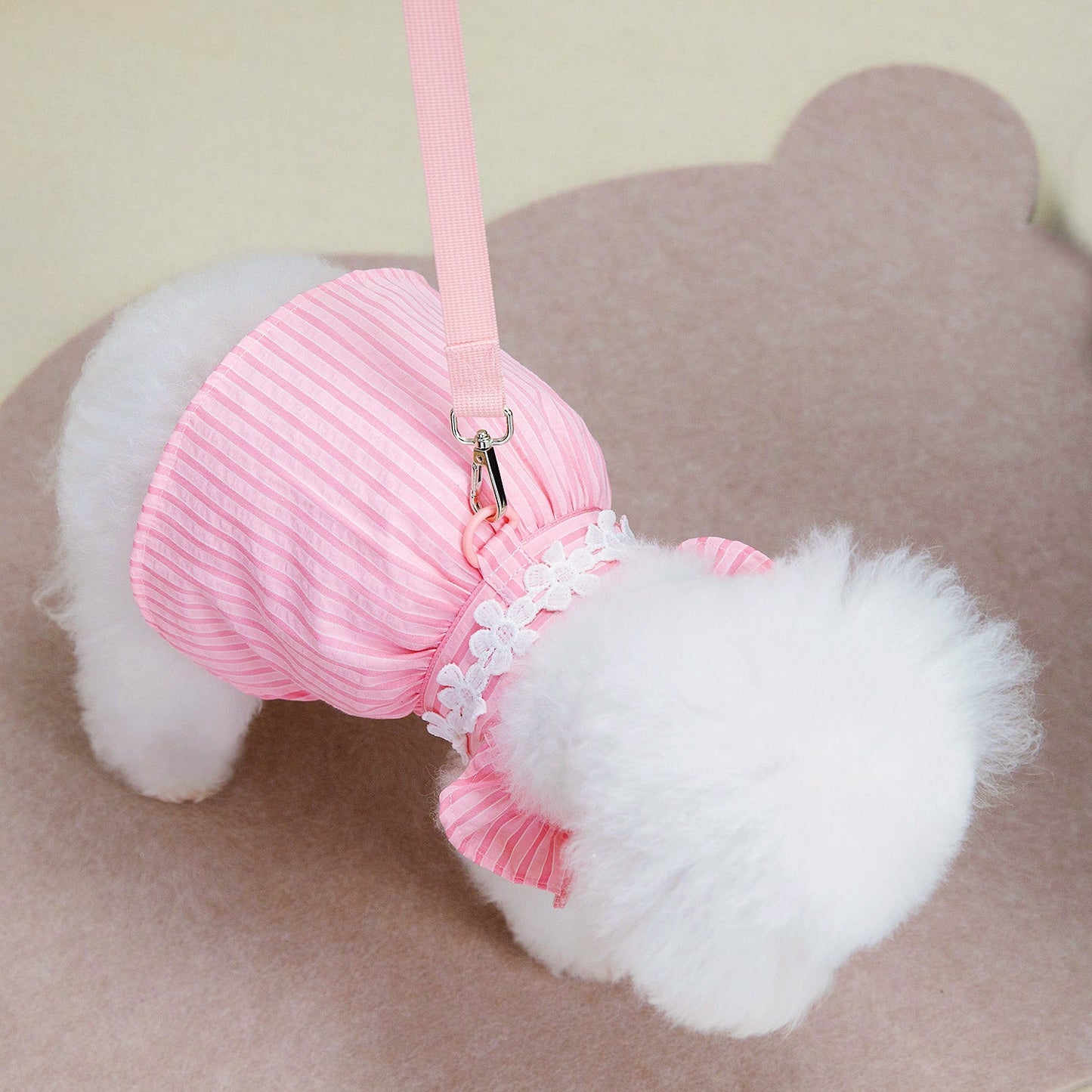 Spring And Summer Pet Dog Vertical Bar Clothes Skirt Purrfect Pawz