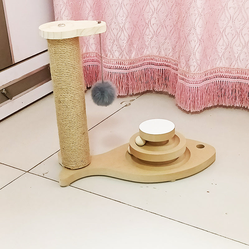 Cat Toys From Solid Wood Cat Turntable Bite-resistant Funny Cat Stick Cat Supplies Purrfect Pawz