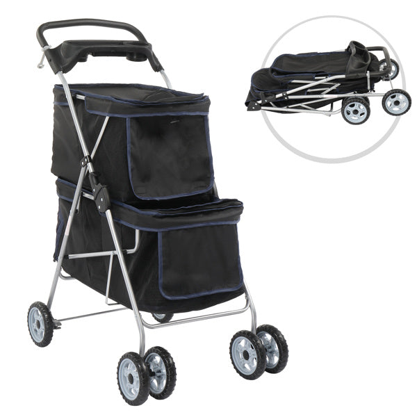 4-wheeled Double-decker Style, Pet Strollers Purrfect Pawz