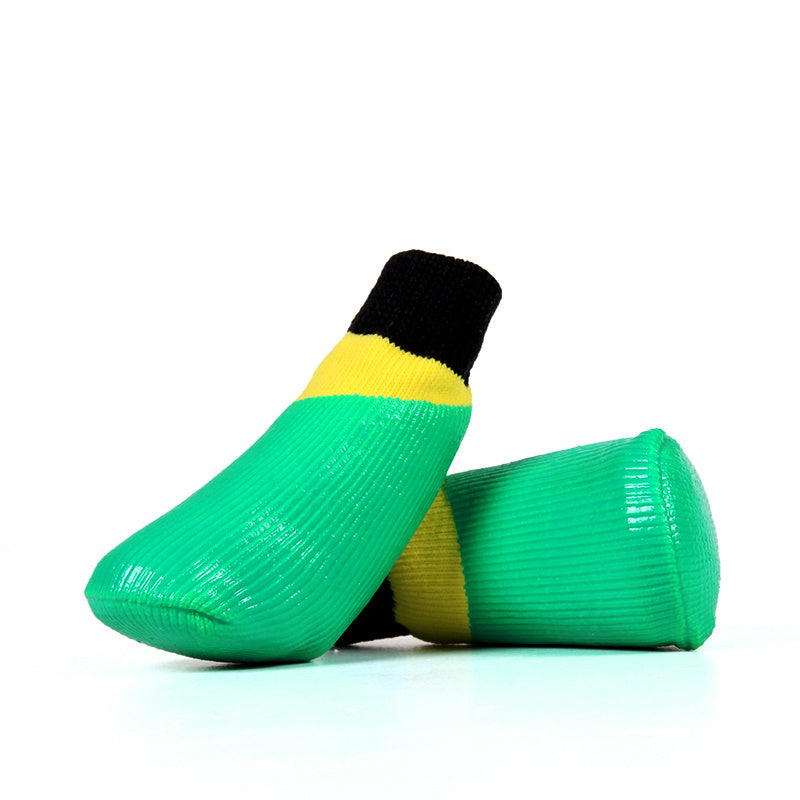 DogSocks Booties Shoes Big Dogs Waterproof Nonslip Rubber Sole, Pet Paw Protector, Elastic Top , for Outdoor Sports Purrfect Pawz