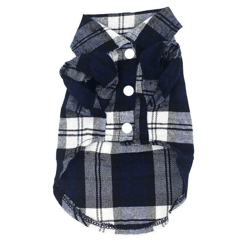 Pet Plaid Shirt Spring And Summer Dog Clothes Purrfect Pawz