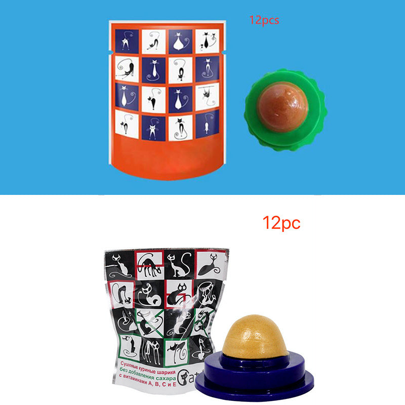 Pet Cat Sugar Energy Ball Lick Toys Catnip Purrfect Pawz