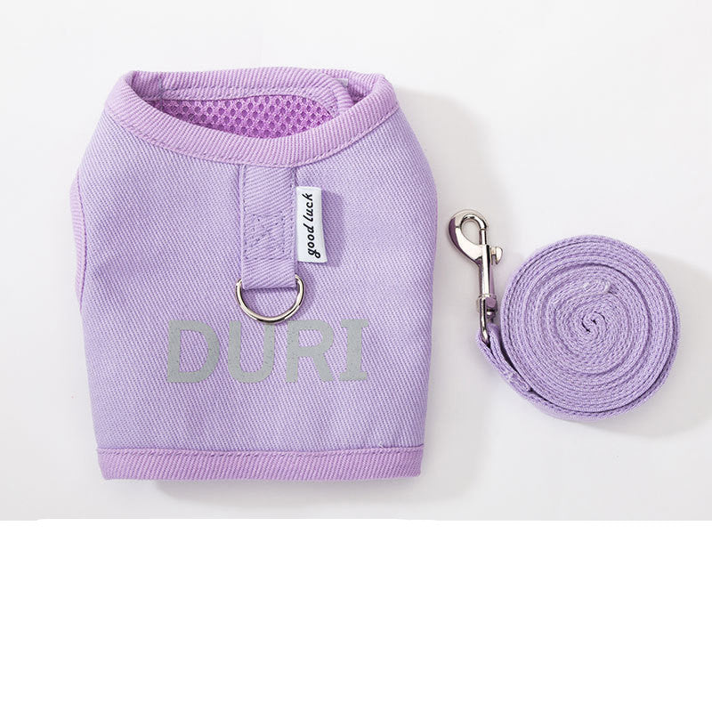 New Dog Harness And Leash Set Woven Fabric Cat And Puppy Vest Harness Leads To Small Medium-Sized Dogs Traction In Pet Clothes Purrfect Pawz