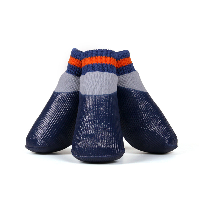 DogSocks Booties Shoes Big Dogs Waterproof Nonslip Rubber Sole, Pet Paw Protector, Elastic Top , for Outdoor Sports Purrfect Pawz