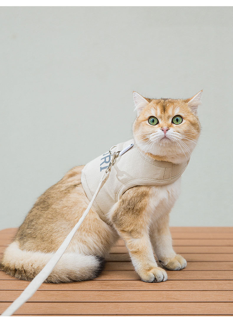 New Dog Harness And Leash Set Woven Fabric Cat And Puppy Vest Harness Leads To Small Medium-Sized Dogs Traction In Pet Clothes Purrfect Pawz