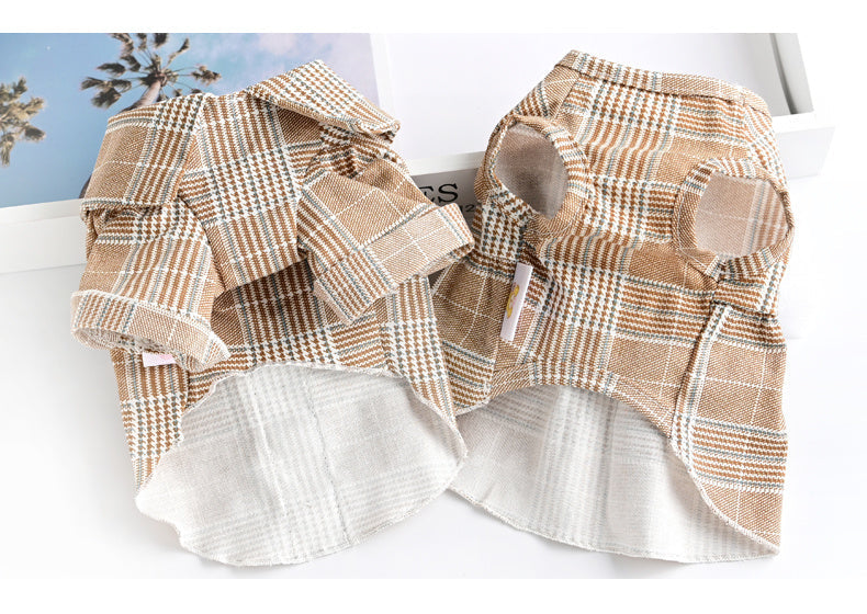 Pet Cat Teddy Bichon Small Dog Clothes Summer Spring And Autumn Thin Couple Suit Shirt Purrfect Pawz