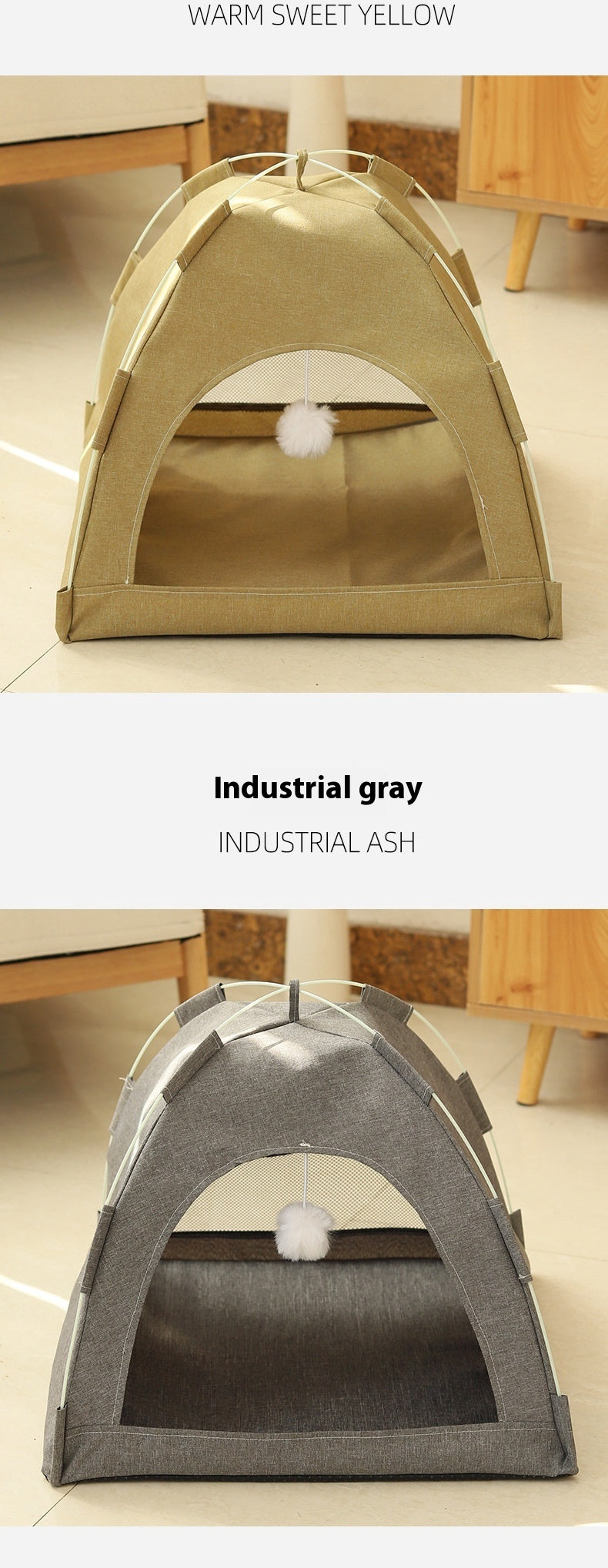 Cathouse Doghouse Breathable Tent Nest Indoor Outdoor Universal Pet Room Purrfect Pawz