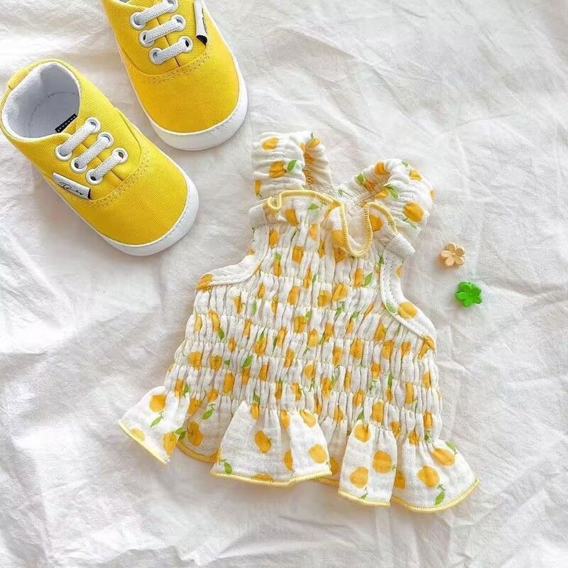 Dog Pet Clothes Summer Halter Skirt Purrfect Pawz