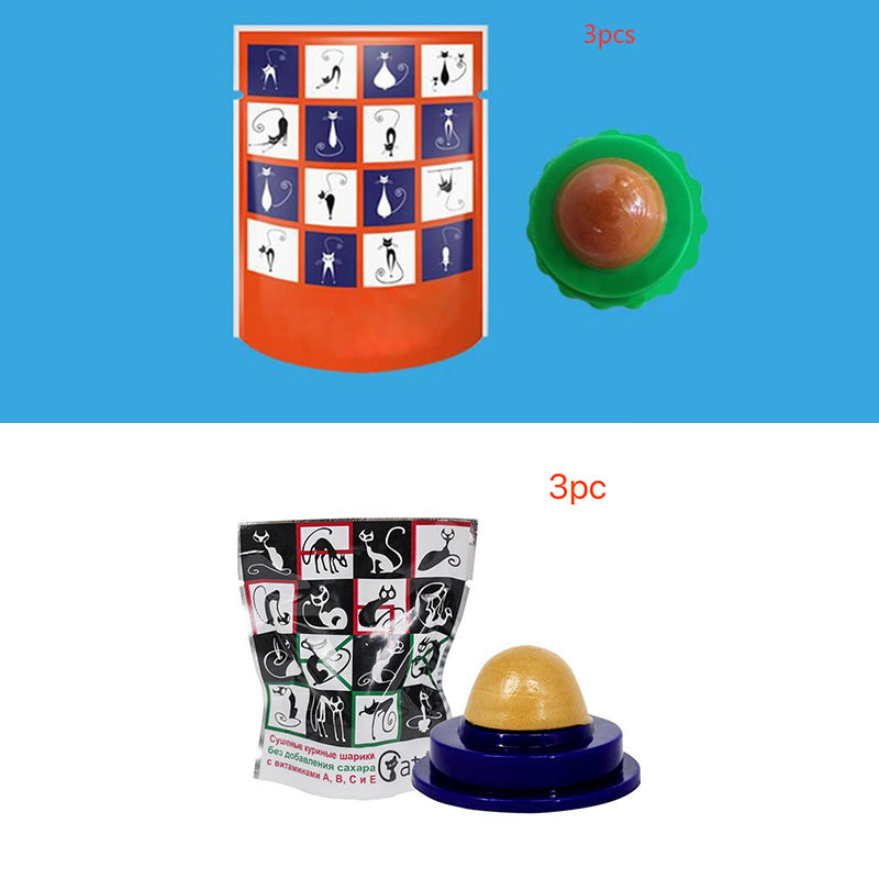 Pet Cat Sugar Energy Ball Lick Toys Catnip Purrfect Pawz