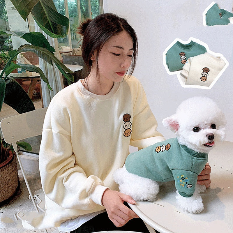 Parent-child Wear Sweater Autumn And Winter Pet Dog Small Dog Clothes Winter Purrfect Pawz