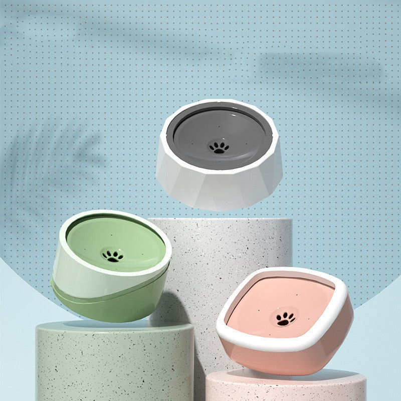 Anti-dust Water Bowl For Dogs And Cats Without Wet Mouth Purrfect Pawz