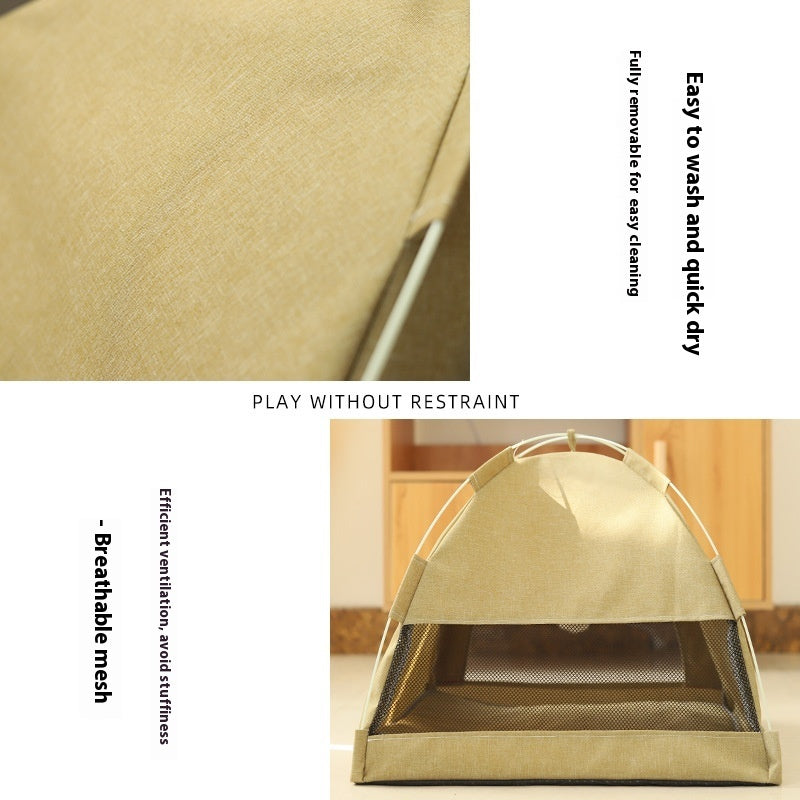 Cathouse Doghouse Breathable Tent Nest Indoor Outdoor Universal Pet Room Purrfect Pawz