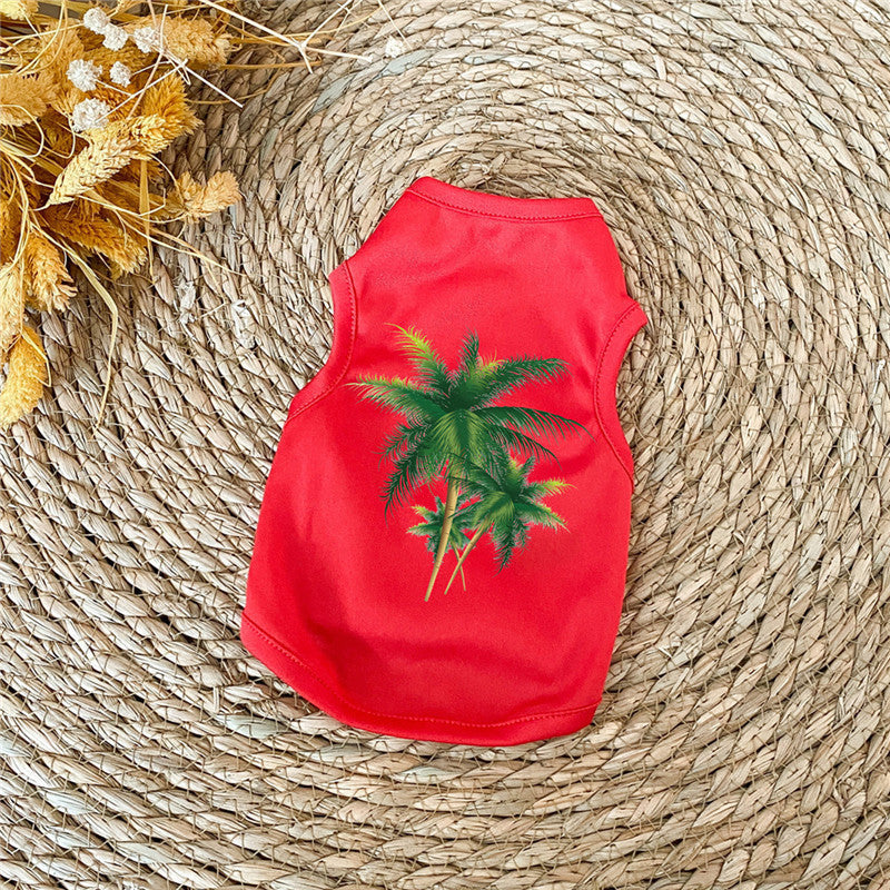 Puppy Dog Summer Thin Clothes Teddy Cat Pet Small Puppies Jarre Aero Bull Bichon Vest Purrfect Pawz