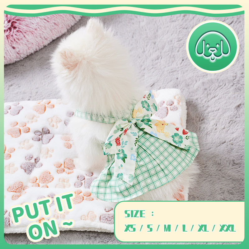 Summer Small Dog Clothes Pet Harness With Leash Puppy Dresses Cute Outdoor Clothing Pet Dress Puppy Chihuahua Costume Dog Item Purrfect Pawz