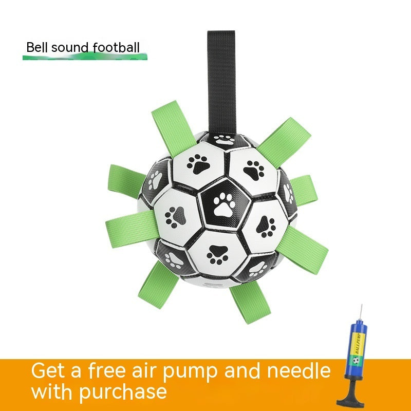Dog Interactive Football Toys Children Soccer Dog Outdoor Training Balls Pet Sporty Bite Chew Teething Ball With Cute Printing Purrfect Pawz