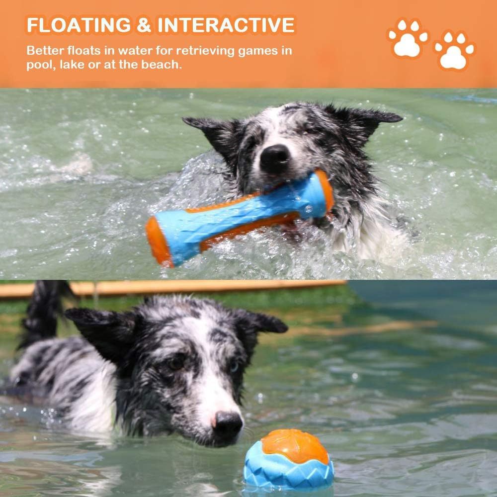 Dog Squeaky Toys Pool Toys Floating Toys For Interactive Fetch Play Dog Beach Toy Purrfect Pawz
