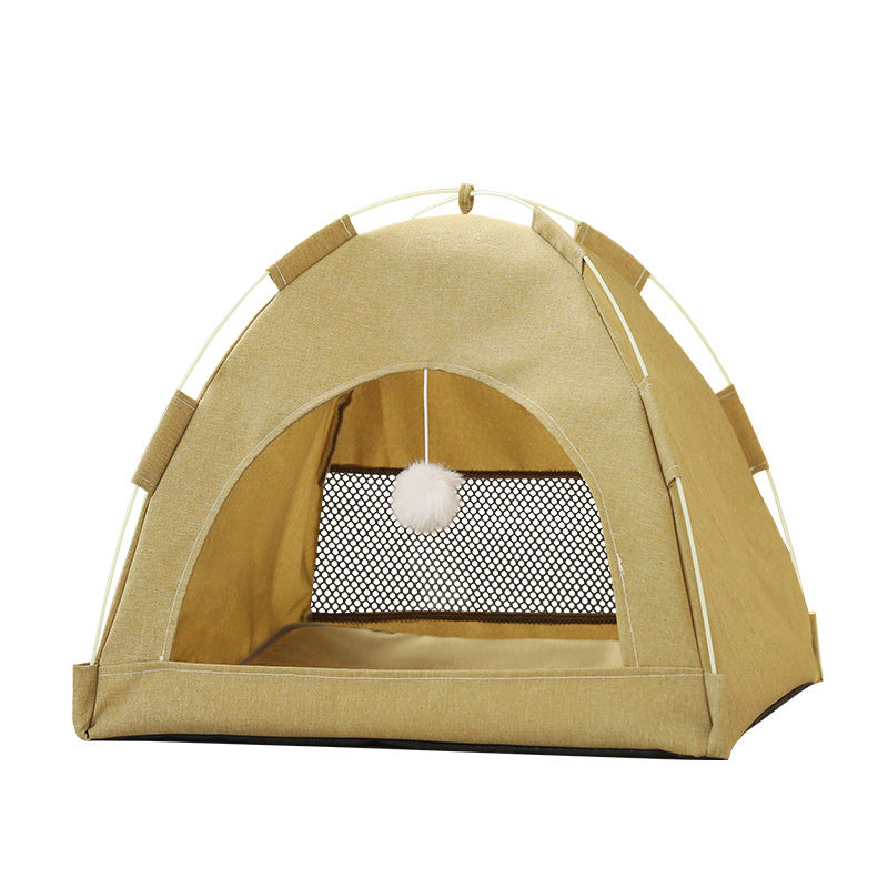 Cathouse Doghouse Breathable Tent Nest Indoor Outdoor Universal Pet Room Purrfect Pawz