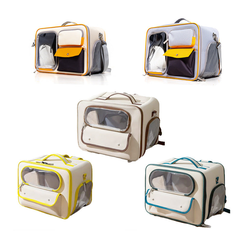 Large Capacity Dogs And Cats Backpack Light-proof Double Layer Purrfect Pawz