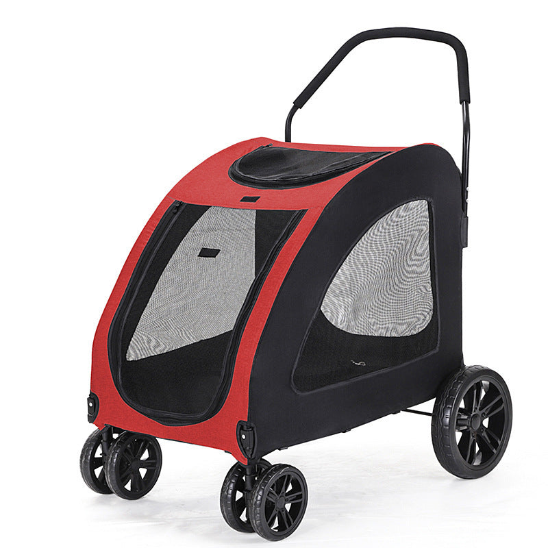 Pet Stroller Medium To Large Dogs Elderly Dog Disabled Walking Cat Out Lightweight Portable Foldable Dog Walking Car Purrfect Pawz